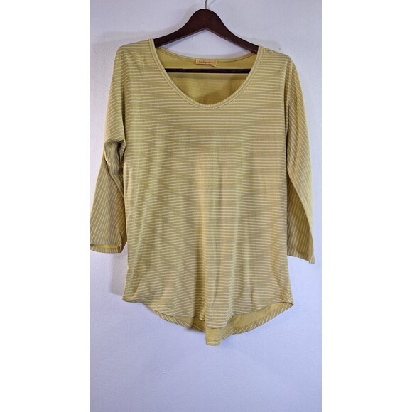 FRESH PRODUCE Striped Catalina Top Women Medium Casual On The Go School Sporty - Picture 1 of 5